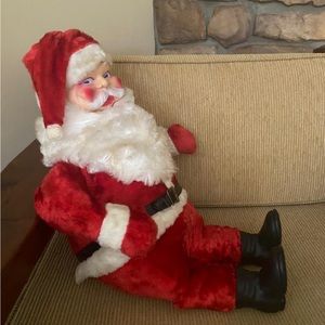 Vintage Rubber face Santa Claus from 1950s